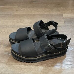 Black Dr. Marten Sandals
